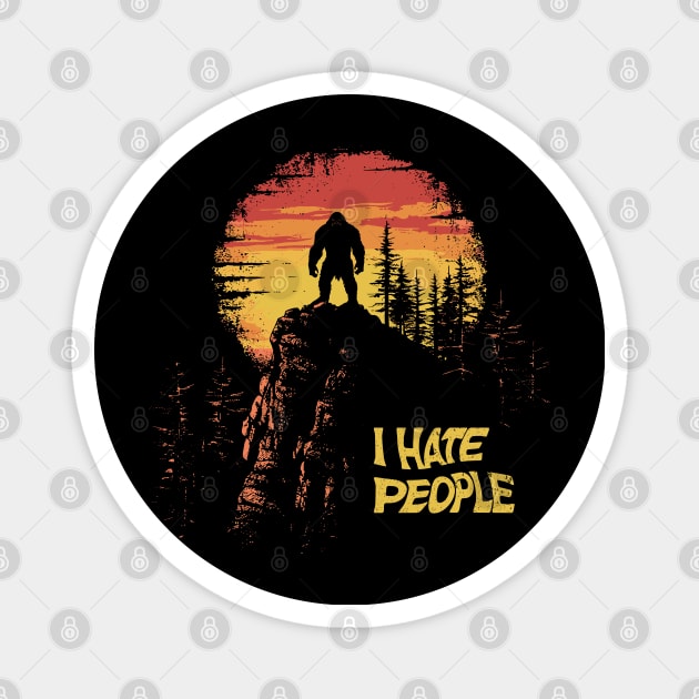 I Hate People Magnet by Yopi